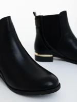 Botine dama negre din piele ecologica Perdona