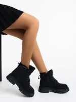 Ghete dama negre din piele ecologica Kandi