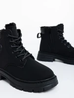 Ghete dama negre din piele ecologica Kandi