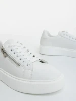Pantofi sport barbati albi din piele ecologica Aslan