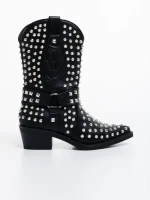 Cizme dama negre din piele ecologica Coralie