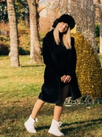 Cizme dama bej din piele ecologica si material textil Bahar