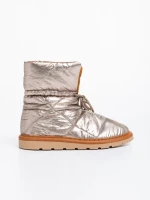 Cizme dama sampanie din material textil Zurine