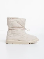 Cizme dama bej deschis din material textil Louella