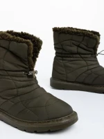 Cizme dama verzi din material textil Louella