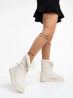 Cizme dama bej din material textil Tayte