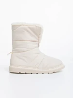 Cizme dama bej din material textil Tayte