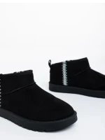 Cizme dama negre din material textil Aloani