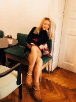 Cizme dama camel din material textil Diaza