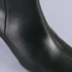 Botine dama piele Saga negre