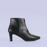 Botine dama piele Saga negre