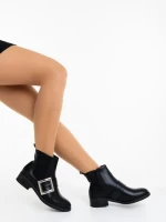 Botine dama negre din piele ecologica Vitera