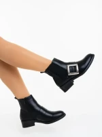 Botine dama negre din piele ecologica Vitera