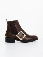 Botine dama maro din piele ecologica Vitera
