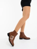 Botine dama camel  din piele ecologica Vitera