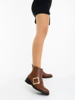 Botine dama camel  din piele ecologica Vitera