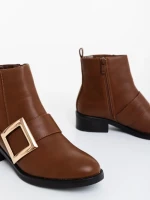 Botine dama camel  din piele ecologica Vitera