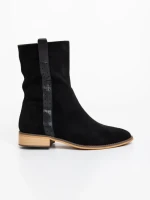 Cizme dama negre din material textil Ladonna