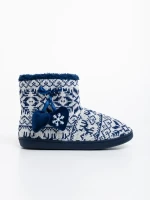 Papuci dama navy din material textil Corliss