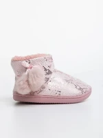 Papuci copii roz din piele ecologica Aspen