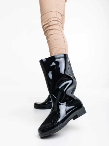 Cizme dama negre din cauciuc Keilantra