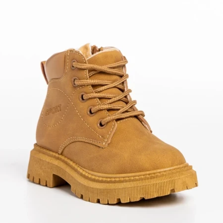 Ghete copii camel din piele ecologica Faviola