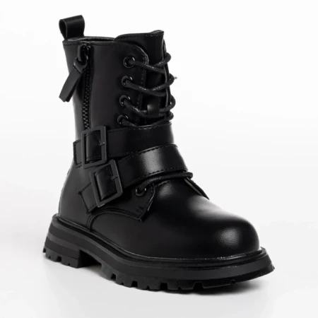 Ghete copii negre din piele ecologica Venecia