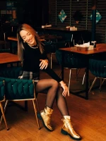 Cizme dama Arella aurii