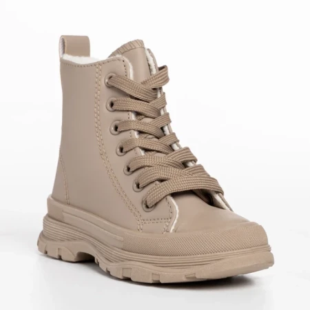 Ghete copii Pasi bej inchis