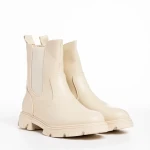 Cizme dama bej din piele ecologica Vashti