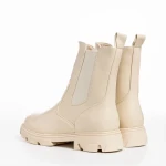 Cizme dama bej din piele ecologica Vashti