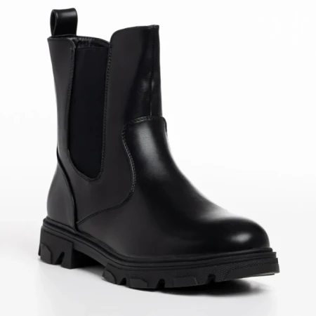 Cizme dama negre din piele ecologica Vashti