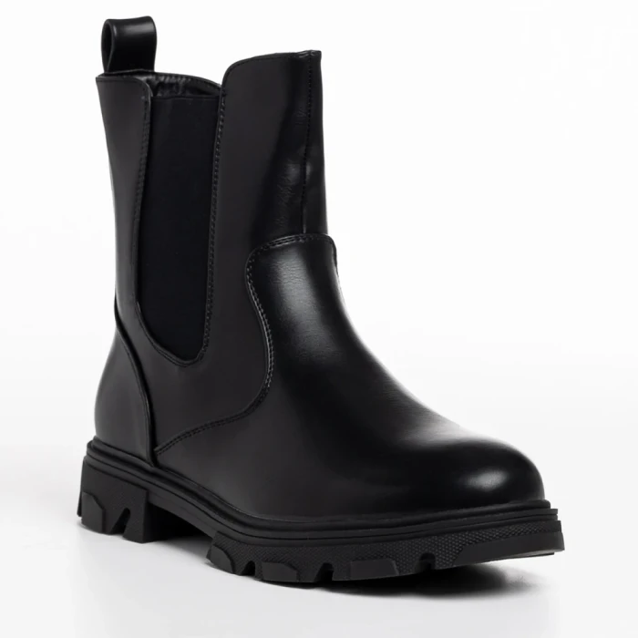 Cizme dama negre din piele ecologica Vashti