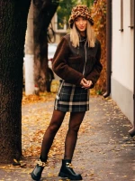 Botine dama negre din piele ecologica Vigora