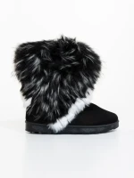 Cizme dama negre din material textil Vestigia