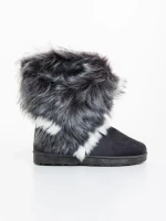 Cizme dama gri din material textil Vestigia