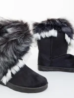 Cizme dama gri din material textil Vestigia