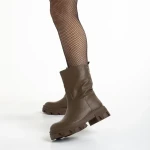 Cizme dama maro din piele ecologica Yamari