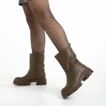 Cizme dama maro din piele ecologica Yamari