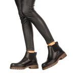 Ghete dama Carty negre cu maro