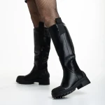 Cizme dama negre din piele ecologica Briona