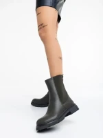 Cizme dama verzi din piele ecologica Cathryn