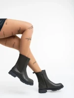 Cizme dama verzi din piele ecologica Cathryn