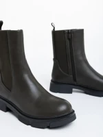 Cizme dama verzi din piele ecologica Cathryn