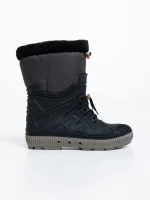 Cizme dama negre cu bej din material sintetic si textil Marietta