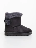 Cizme copii gri din material textil Marila