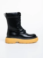 Cizme dama negre din piele ecologica Nunzia