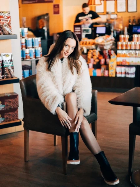 Cizme dama negre din piele ecologica Chichi