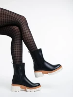 Cizme dama negre din piele ecologica Chichi