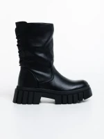 Cizme dama negre din piele ecologica Kanchana